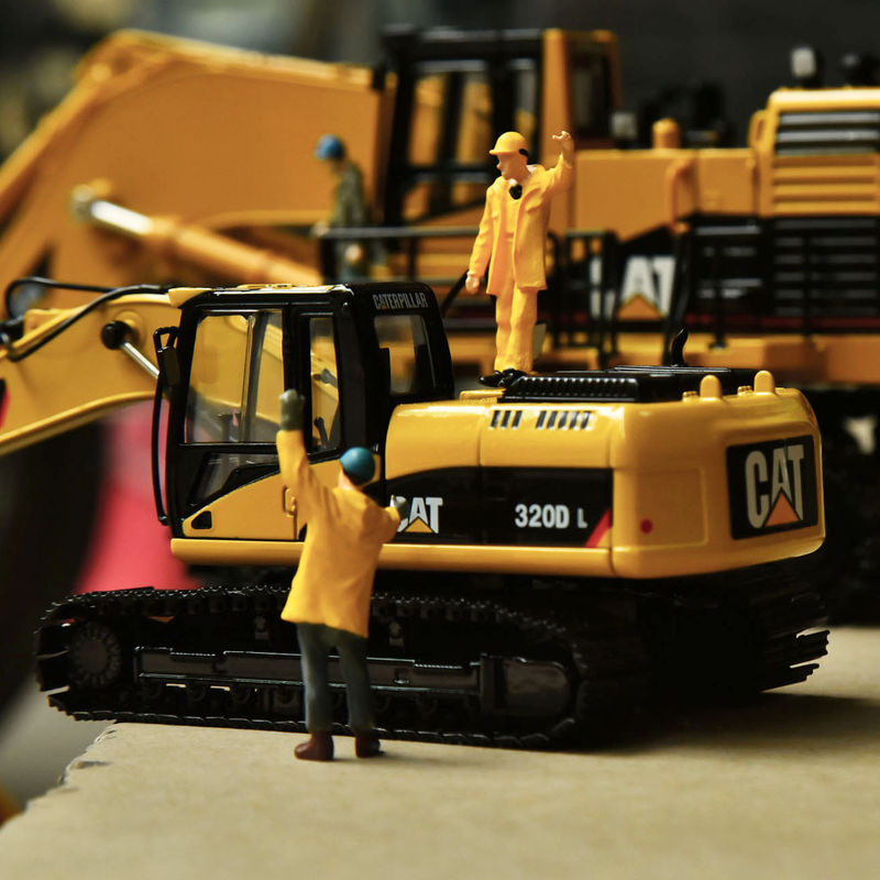 Картер CAT320DL экскаватор оригинальная модель сплав симуляция машиностроение автомобильное украшение рукоделия коллекция украшения