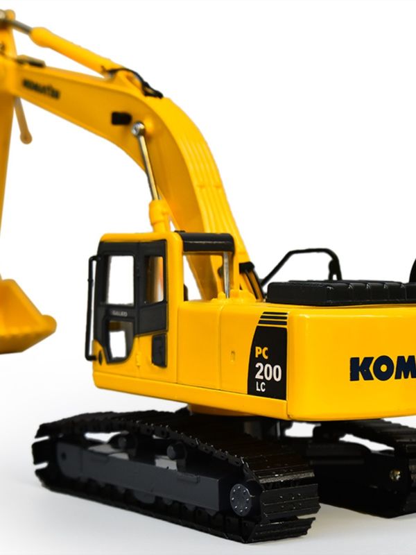 Komatsu PC200 экскаватор 1/43 Масштабная металлическая модель для сбора открывающих дверей