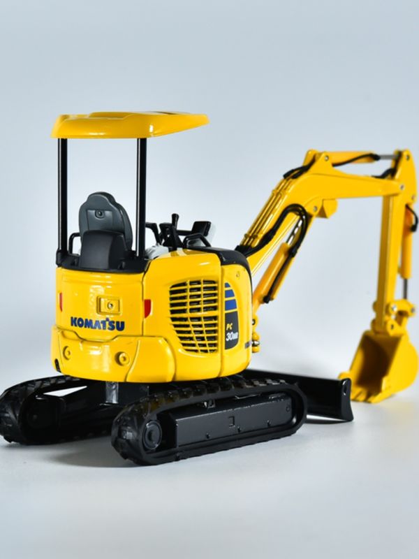 Komatsu PC30MR Мини-экскаватор 1/32 Масштабная литая металлическая модель коллекционная игрушка