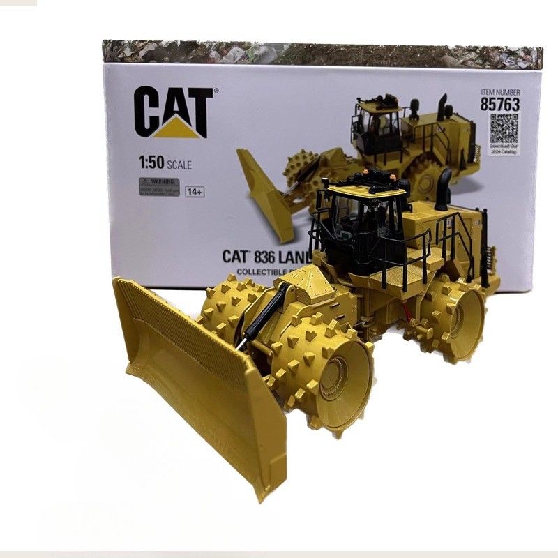 Caterpillar Cat 836 Комплектор полигонов 1/50 Масштаб Сплав отливного сплава Конструкция Модель Искусство 85763