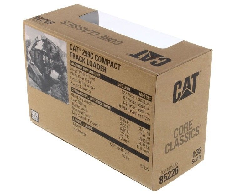 Высокоподробное CAT 299C компактное погрузчики с сплавом 1/32 Масштаб 85226