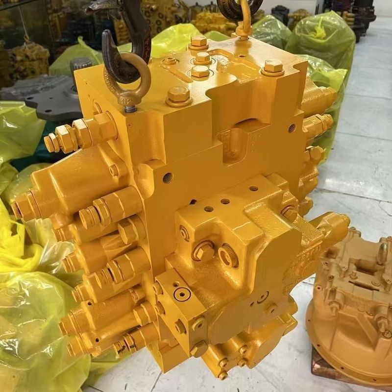 Высококачественный экскаватор Komatsu PC200-7 Желтая отделка Главный клапан управления Гидравлические детали