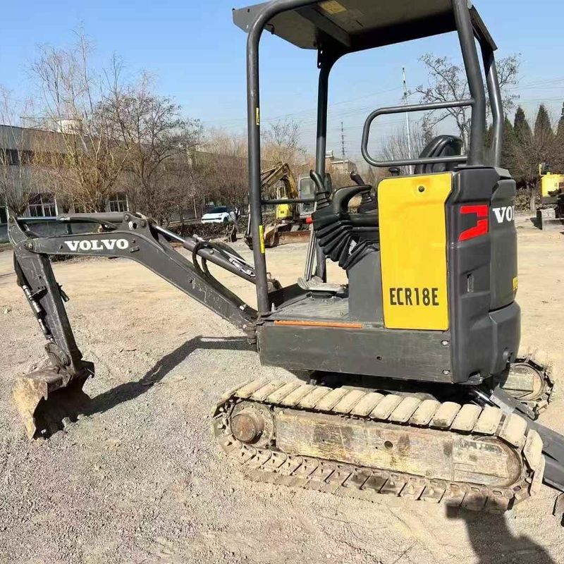 Использованный Volvo EC18 Mini Excavator 2020 920Hrs Французский импорт гидравлический молоток ведро