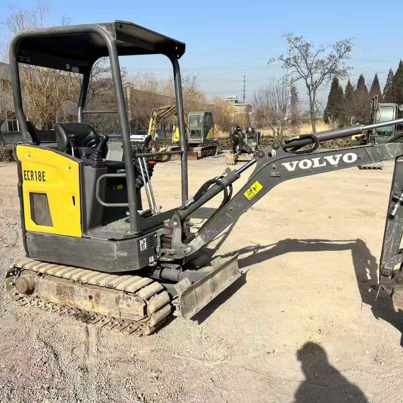 Использованный Volvo EC18 Mini Excavator 2020 920Hrs Французский импорт гидравлический молоток ведро