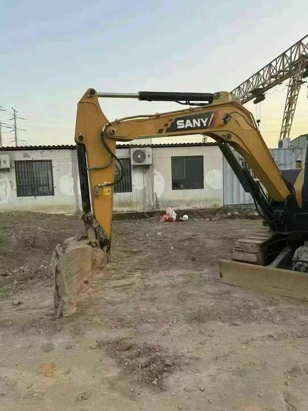Использованный 2023 SANY SY60 мини экскаватор 500 рабочих часов Полный ремонт для ландшафта