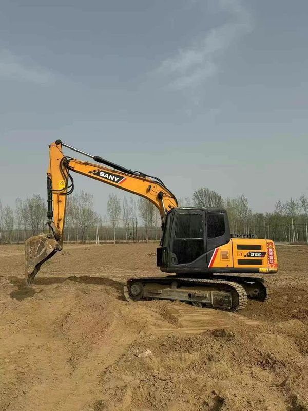 Использованный экскаватор SANY SY135 13,5 тонны для строительства Горнодобывающие земляные приложения