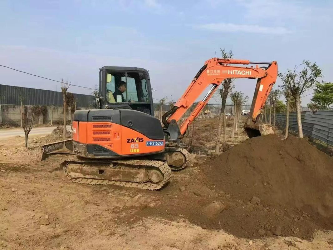 Использованный Hitachi ZX60-3F мини-экскаватор 6 тонн Низкий рабочий день Полный сервис Строительство ландшафтный дизайн