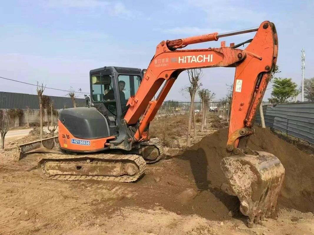 Использованный Hitachi ZX60-3F мини-экскаватор 6 тонн Низкий рабочий день Полный сервис Строительство ландшафтный дизайн