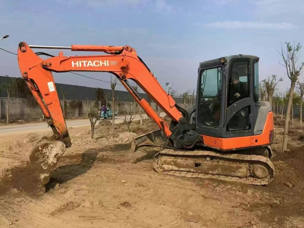 Использованный Hitachi ZX60-3F мини-экскаватор 6 тонн Низкий рабочий день Полный сервис Строительство ландшафтный дизайн