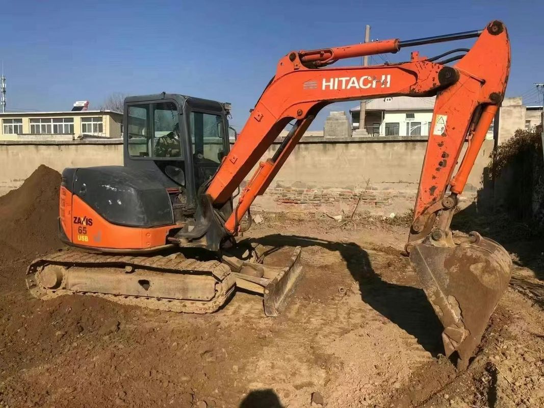 Использованный Hitachi ZX65U мини-экскаватор 6,5 тонны низкие часы для строительства ландшафтного обслуживания