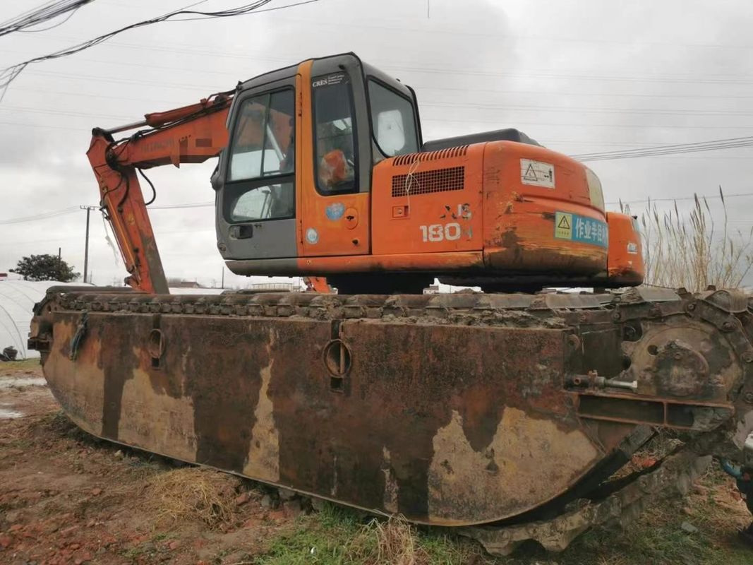 Использованный 2014 Hitachi 120-6 Амфибийный экскаватор 12Тонный болото CE ISO Мочевые угодья