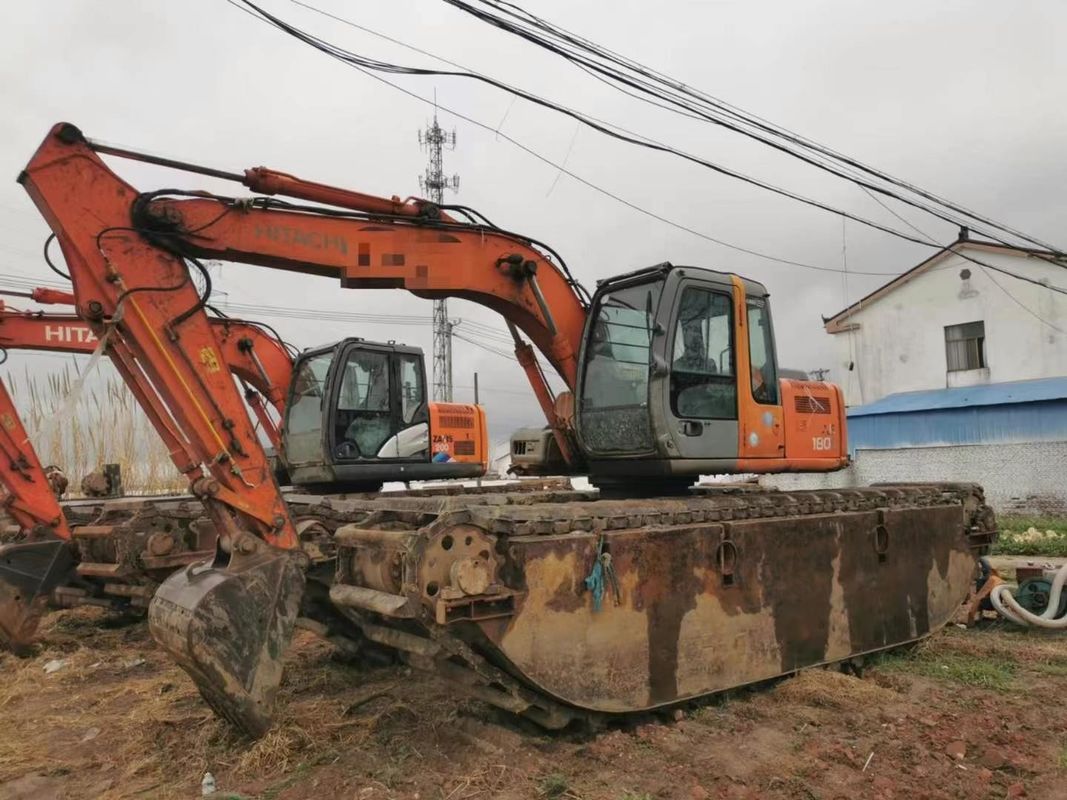 Использованный 2014 Hitachi 120-6 Амфибийный экскаватор 12Тонный болото CE ISO Мочевые угодья