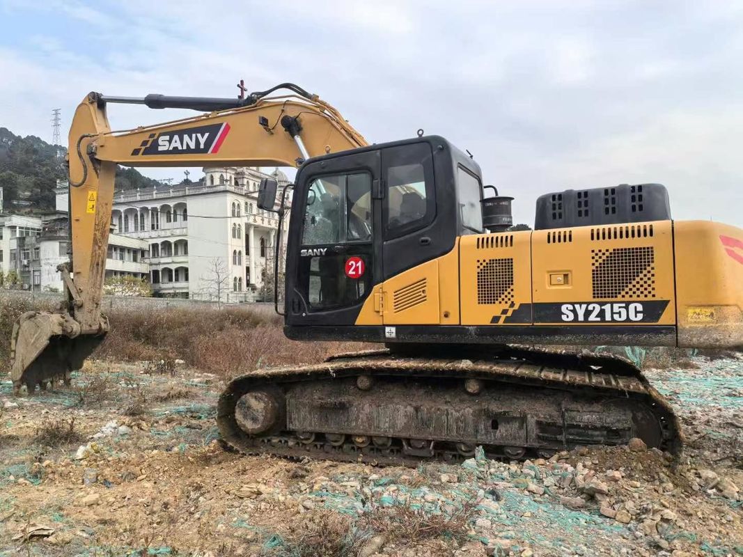 Использованный 2019 SANY SY215-10 экскаватор 21тонна мощность полный сервис История строительства Горная промышленность