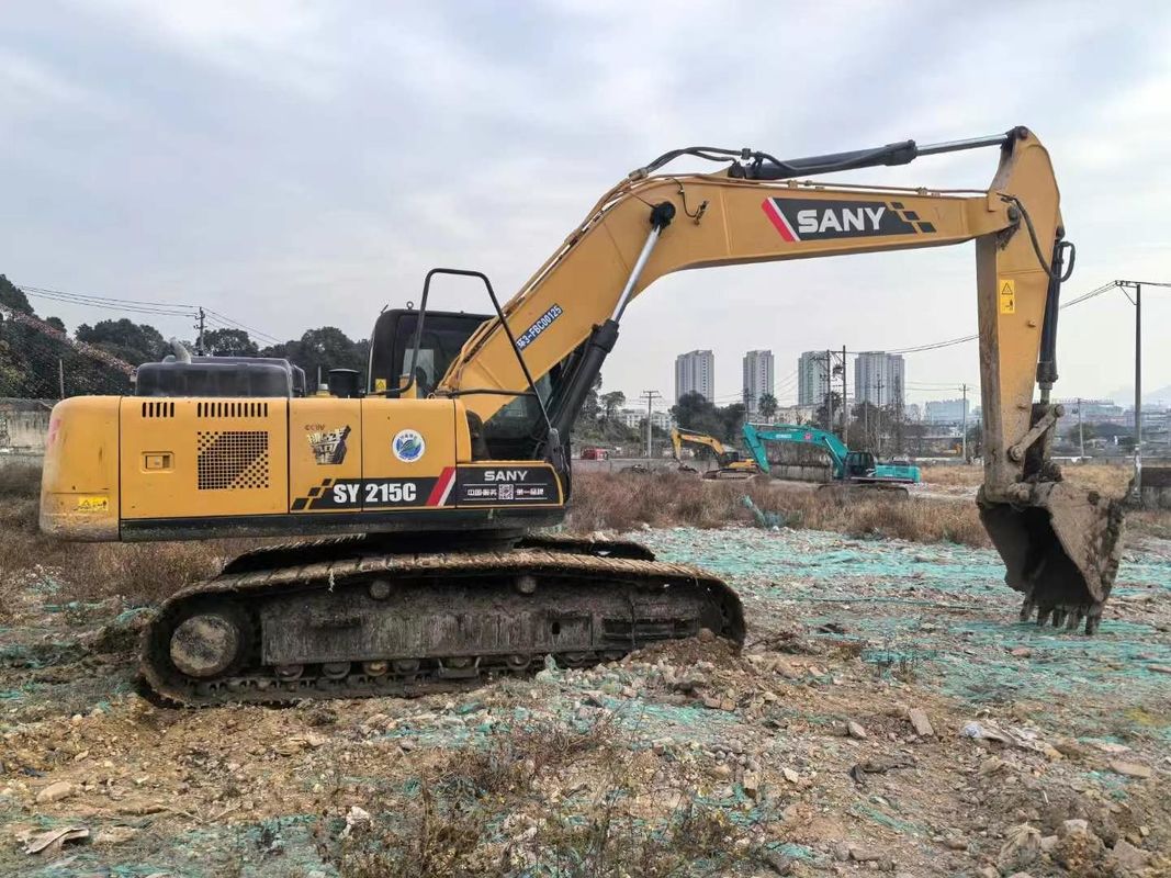 Использованный 2019 SANY SY215-10 экскаватор 21тонна мощность полный сервис История строительства Горная промышленность