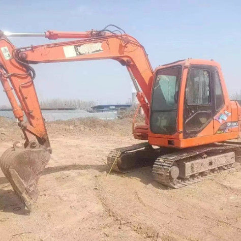 Использованный мини экскаватор Doosan DH80 мощностью 8 тонн для ландшафтного обслуживания