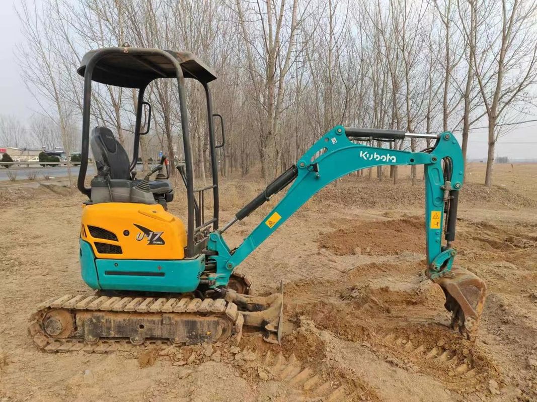 Использованный мини экскаватор Kubota U17 1,7 тонны хорошо обслуживаемый CE ISO для использования в ландшафте