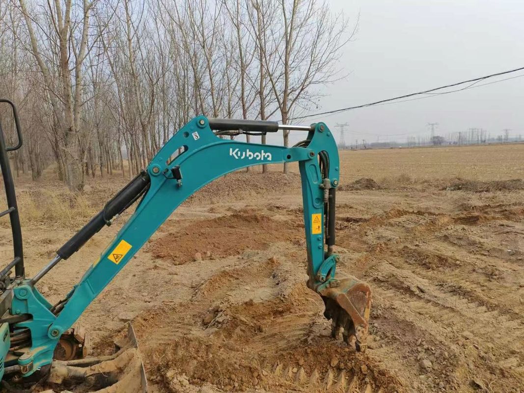 Использованный мини экскаватор Kubota U17 1,7 тонны хорошо обслуживаемый CE ISO для использования в ландшафте