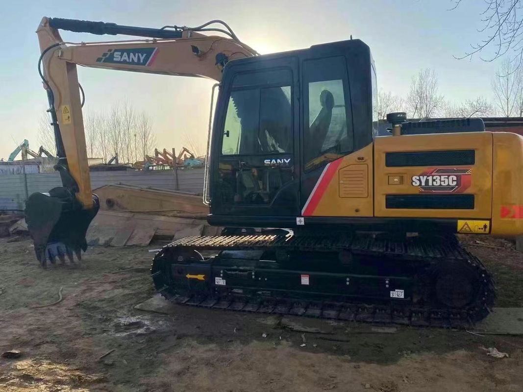 Использованный экскаватор SANY SY135C 13.5T Полный сервис История строительства Горная промышленность Землеустройство