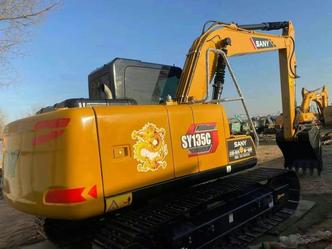 Использованный экскаватор SANY SY135C 13.5T Полный сервис История строительства Горная промышленность Землеустройство