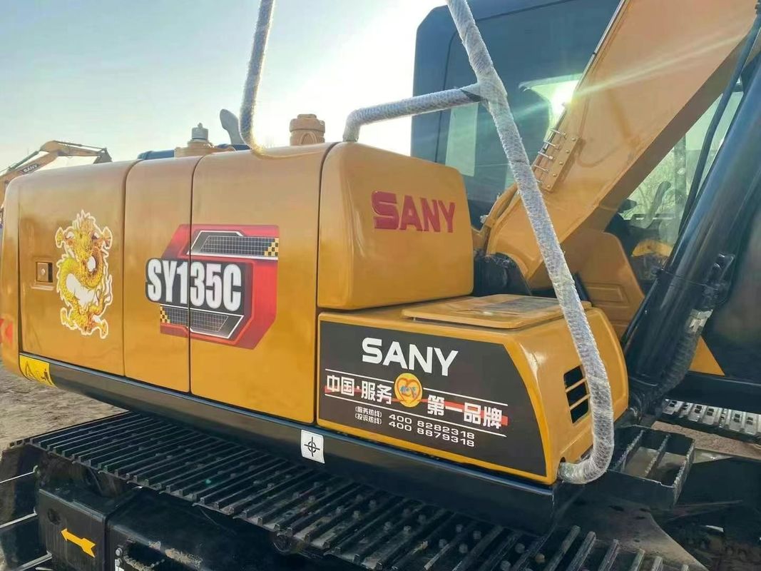 Использованный экскаватор SANY SY135C 13.5T Полный сервис История строительства Горная промышленность Землеустройство