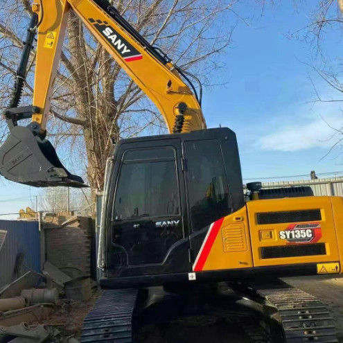 Использованный экскаватор SANY SY135C 13.5T Полный сервис История строительства Горная промышленность Землеустройство