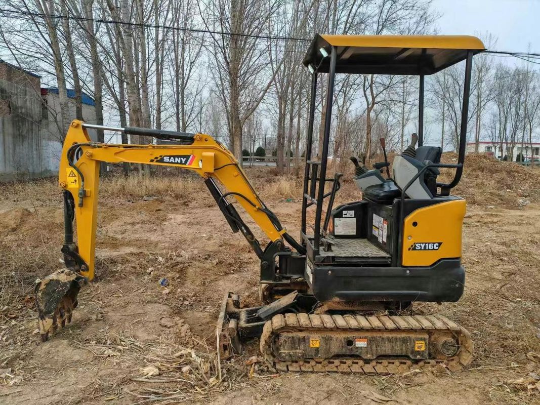Использованный мини экскаватор SANY SY16C 1.6T полный сервис Идеально подходит для ландшафтных работ и коммунальных работ
