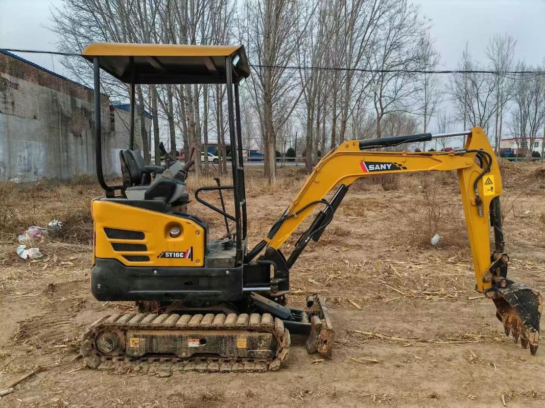 Использованный мини экскаватор SANY SY16C 1.6T полный сервис Идеально подходит для ландшафтных работ и коммунальных работ