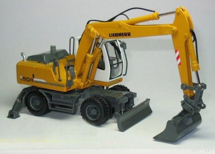 1/50 Liebherr A904C Модель колесных экскаваторов из литого металла коллекционируемый с хваткой 58004