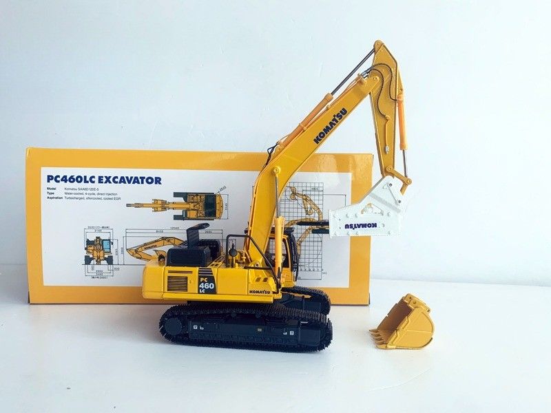 Komatsu PC460LC-8 1/50 Модель экскаватора из сплава с гидравлическим разрывом
