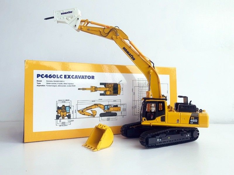 Komatsu PC460LC-8 1/50 Модель экскаватора из сплава с гидравлическим разрывом