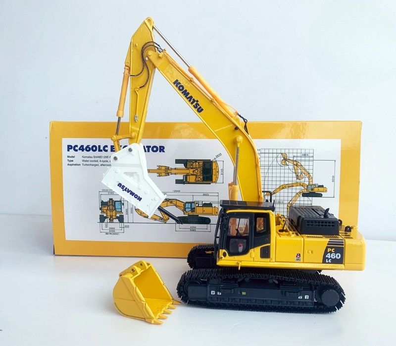 Komatsu PC460LC-8 1/50 Модель экскаватора из сплава с гидравлическим разрывом