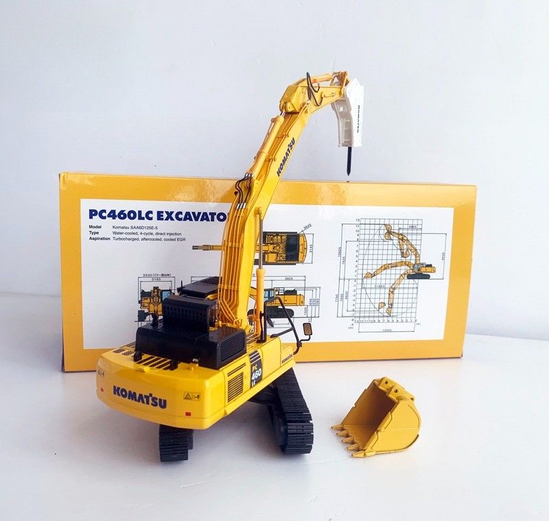 Komatsu PC460LC-8 1/50 Модель экскаватора из сплава с гидравлическим разрывом