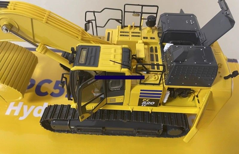 1/43 Масштаб Komatsu PC520LC-11M0 Сплавная литая экскаваторная модель - лицензированный коллекционер
