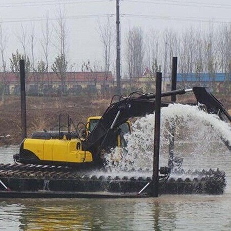 Китай OEM Резиновые рельсы Шасси Робот Амфибийный экскаватор Понтон Подвеска Для продажи