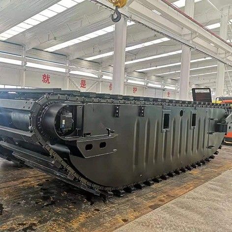 Китай OEM Резиновые рельсы Шасси Робот Амфибийный экскаватор Понтон Подвеска Для продажи