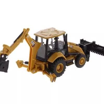 1/64 Масштабная модель экскаватора-погрузчика из литого сплава Diecast Masters для тяжелой техники 85765
