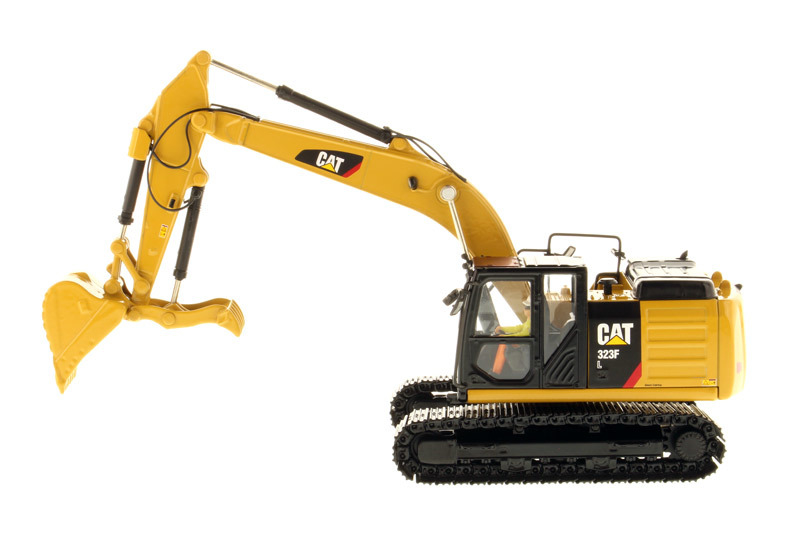 Инженерная машина DM, масштаб 1:50, модель экскаватора CAT 323F L из литого металла, 85924C, игрушка-подарок