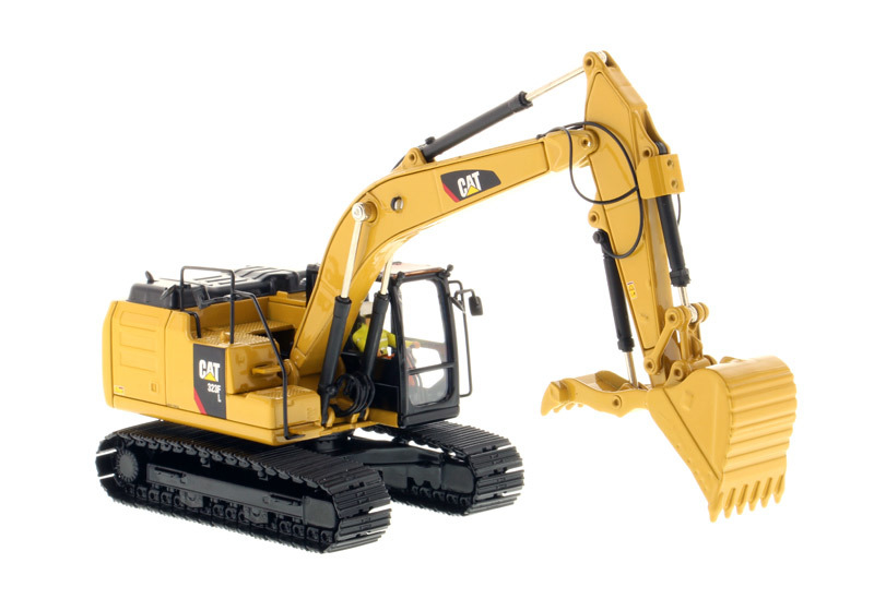 Инженерная машина DM, масштаб 1:50, модель экскаватора CAT 323F L из литого металла, 85924C, игрушка-подарок
