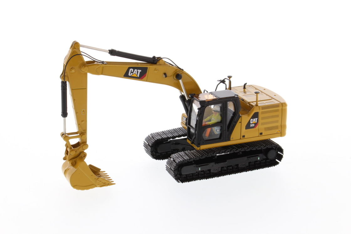 DM 1:50 CAT 323 С рабочими инструментами Литой экскаватор Инженерная модель автомобиля 85657