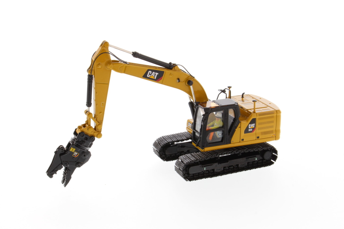 DM 1:50 CAT 323 С рабочими инструментами Литой экскаватор Инженерная модель автомобиля 85657