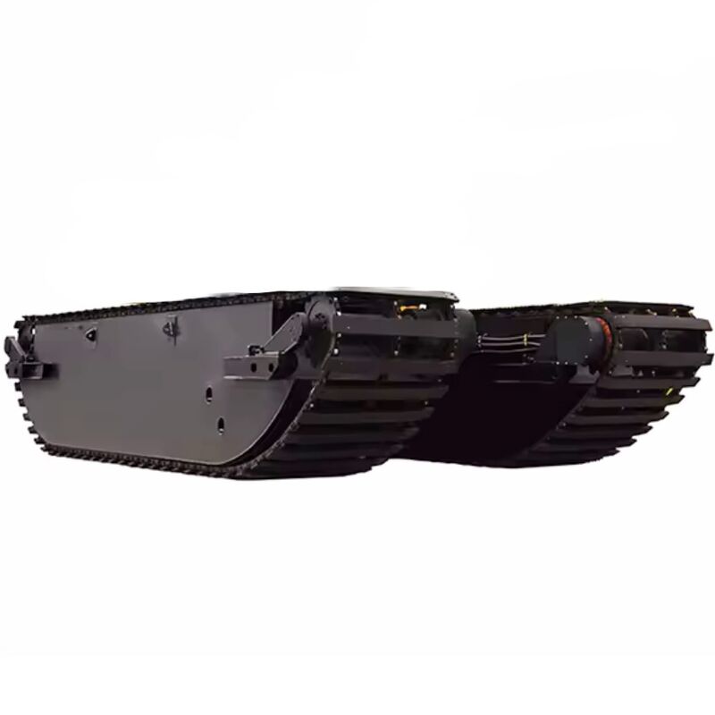 Изготовленный на заказ понтонный поплавок для экскаватора-амфибии для дноуглубления рек, озер и болот, поставщик ходовой части багги