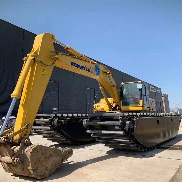 Настраиваемое понтонное шасси экскаватора, плавающее по воде, для болотистой местности, для стабильной работы, простое обслуживание, поставщик